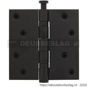Intersteel Living 4625 kogellagerscharnier recht 3.5 inch 89x89x2.5 mm zwart - R26008336 - afbeelding 1