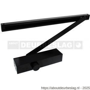 Intersteel Living 4801 deurdranger 124 met glijarm 207x55x40 mm zwart - R26008339 - afbeelding 1