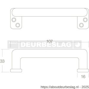 Intersteel Living 5616 handgreep recht 108 mm mat zwart - R26004362 - afbeelding 2