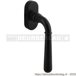 Intersteel Living 6170 raamkruk Helena op ovaal rozet zwart - R26010340 - afbeelding 1