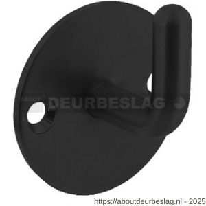 Intersteel Living 6950 jashaak op ronde achterplaat diameter 45 mm zwart - R26009212 - afbeelding 1