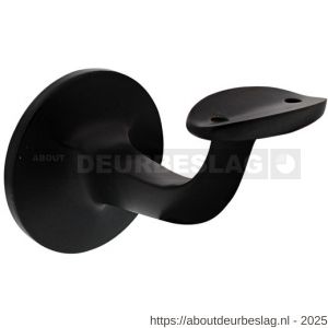 Intersteel Living 7245 leuninghouder centraal hol zadel blind zwart - R26003960 - afbeelding 1