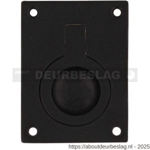 Intersteel Living 7526 luikring recht 41x31 mm zwart - R26009966 - afbeelding 1