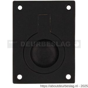 Intersteel Living 7526 luikring recht 50x39 mm zwart - R26009967 - afbeelding 1