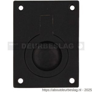 Intersteel Living 7526 luikring recht 65x49 mm zwart - R26009968 - afbeelding 1