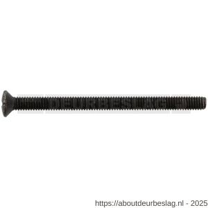 Intersteel 9901 bout M6x80 mm voor SKG3 aluminium beslag voor deurdikte 68 mm zwart - R26009227 - afbeelding 1