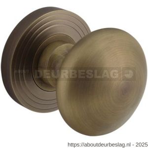 Intersteel 2126 knoprozet verdekt met rillen diameter 55x10 mm en nokken gebruineerd - R26008353 - afbeelding 1