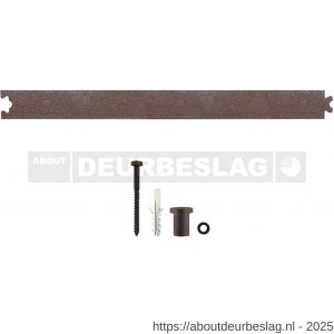 Intersteel 4501 tussenrail 45 cm voor schuifdeursysteem inclusief bevestigingsset antiek finish - R26008370 - afbeelding 1