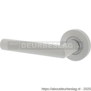 Intersteel 1693 deurkruk gatdeel links Bastian op rozet verdekt diameter 52x10 mm met nokken wit - R26009233 - afbeelding 1