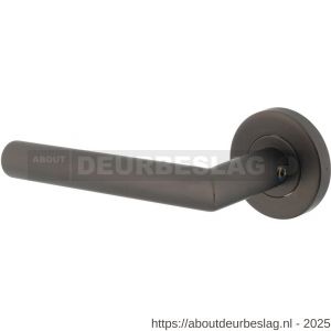 Intersteel 1272 deurkruk gatdeel links Jura op rozet verdekt diameter 53x8 mm met nokken antraciet grijs - R26010360 - afbeelding 1
