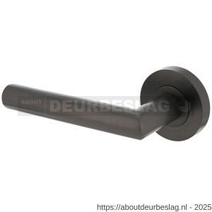 Intersteel 1693 deurkruk gatdeel links Bastian op rozet verdekt diameter 52x10 mm met nokken antraciet grijs - R26010371 - afbeelding 1