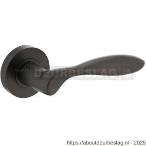 Intersteel Living 1695 deurkruk George op rozet verdekt diameter 52x10 mm met nokken antraciet grijs - R26009985 - afbeelding 1