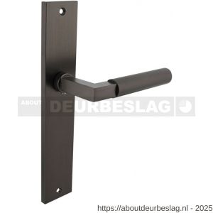 Intersteel 1742 deurkruk gatdeel rechts Baustil op schild rechthoekig 245x45 mm blind antraciet grijs - R26010399 - afbeelding 1