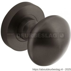 Intersteel Living 2126 knop rond vast op rozet diameter 52x10 mm met nokken en stift antraciet-grijs - R26010003 - afbeelding 1