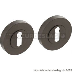 Intersteel Living 3476 sleutelrozetten verdekt diameter 52x10 mm met nokken antraciet grijs - R26011013 - afbeelding 1
