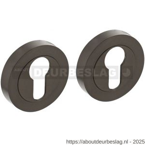 Intersteel Living 3476 cilinderrozetten verdekt diameter 52x10 mm met nokken antraciet grijs - R26011014 - afbeelding 1
