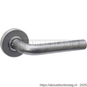 Intersteel 0570 deurkruk gatdeel Luzern op rozet verdekt diameter 53x10 mm RVS getrommeld - R26011272 - afbeelding 1