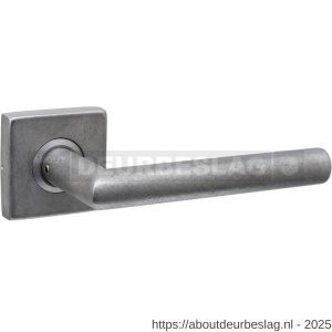 Intersteel 0611 deurkruk gatdeel Jura op rozet verdekt 53x53X10 mm RVS getrommeld - R26011266 - afbeelding 1