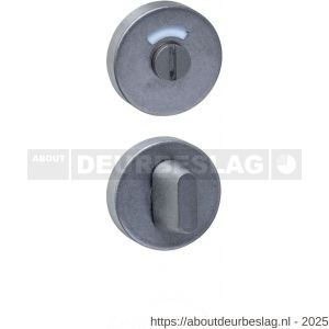 Intersteel 3410 WC-sluiting verdekt diameter 53x10 mm met stift 8x8 mm RVS getrommeld - R26010862 - afbeelding 1