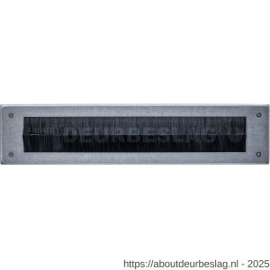 Intersteel 4015 tochtwering rechthoekig 340x76 mm RVS getrommeld - R26010842 - afbeelding 1