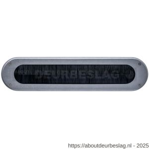 Intersteel 4015 tochtwering ovaal 340x80 mm RVS getrommeld - R26010841 - afbeelding 1