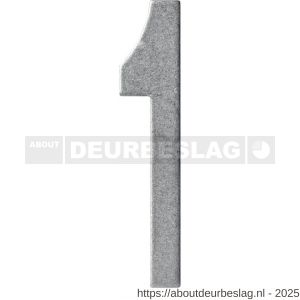 Intersteel 4020 huisnummer 1 150 mm RVS getrommeld - R26010839 - afbeelding 1