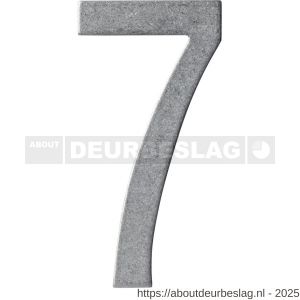 Intersteel 4020 huisnummer 7 150 mm RVS getrommeld - R26010833 - afbeelding 1
