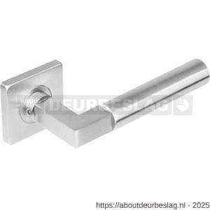 Intersteel 0378 deurkruk gatdeel Baustil op rozet verdekt 53x53x8 mm met nokken RVS - R26005250 - afbeelding 1