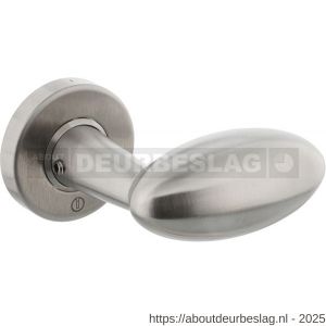 Intersteel Living 0613 deurkruk Golfclub op rozet verdekt diameter 53x10 mm RVS - R26000491 - afbeelding 1