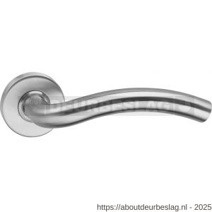 Intersteel 0616 deurkruk Lisa op rozet verdekt diameter 53x10 mm RVS - R26000493 - afbeelding 1