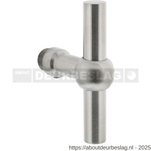 Intersteel 0633 deurkruk gatdeel T-model bol RVS - R26001485 - afbeelding 1