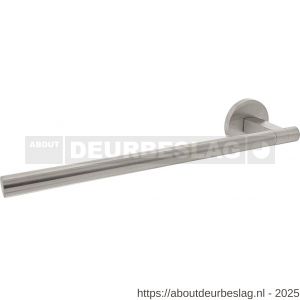 Intersteel 0719 deurkruk gatdeel links Shiraat by Grand en Johnson op rozet verdekt diameter 55x8 mm RVS - R26011293 - afbeelding 1