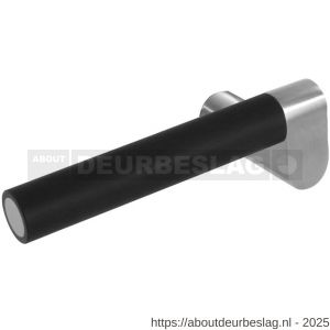 Intersteel 0732 deurkruk gatdeel links Munnikhof Dock Black met rozet verdekt diameter 53x5 mm RVS - R26005419 - afbeelding 1
