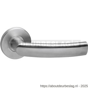 Intersteel 0906 deurkruk gatdeel rechts Blok op rozet verdekt diameter 55x8 mm met nokken RVS - R26007357 - afbeelding 1