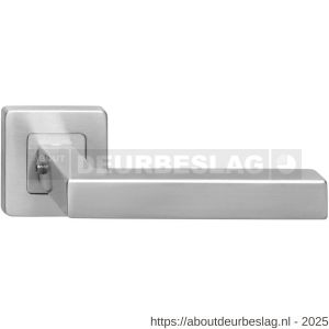 Intersteel 1249 deurkruk gatdeel Vierkant op rozet verdekt 53x53x8 mm met nokken RVS - R26000617 - afbeelding 1