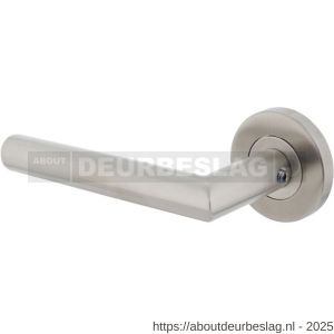 Intersteel 1272 deurkruk gatdeel links Jura op rozet verdekt diameter 53x8 mm met nokken EN 1906/4 RVS - R26005580 - afbeelding 1