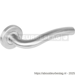 Intersteel Essentials 1275 deurkruk Lisa op rozet verdekt diameter 53x8 mm met nokken EN 1906/4 RVS - R26006973 - afbeelding 1