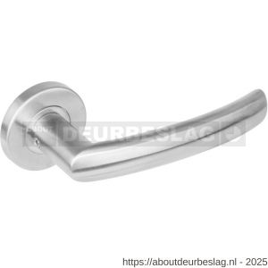 Intersteel Essentials 1278 deurkruk Blok op rozet verdekt diameter 53x8 mm met nokken EN 1906/4 RVS - R26007344 - afbeelding 1