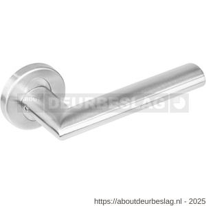 Intersteel Essentials 1283 deurkruk Girona op rozet verdekt diameter 53x8 mm met nokken EN 1906/4 RVS - R26005644 - afbeelding 1