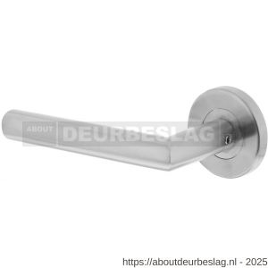 Intersteel 1317 deurkruk gatdeel links Jura op rozet verdekt diameter 55x8 mm met nokken EN 1906/4 RVS - R26000790 - afbeelding 1