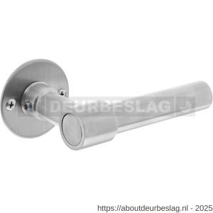 Intersteel Living 1670 deurkruk L/L recht met rozet diameter 50x2 mm RVS - R26007347 - afbeelding 1