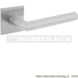 Intersteel Essentials 1850 deurkruk Jura op rozet verdekt met magneet 55x55x3 mm met nokken RVS - R26007497 - afbeelding 1