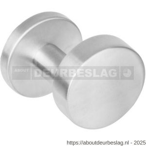 Intersteel Essentials 2246 knoprozet plat met stift M10-8x85 mm verkropt vast op rozet met nokken diameter 53x8 mm RVS - R26005847 - afbeelding 1