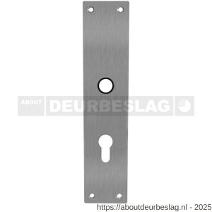 Intersteel 2688 schild renovatie rechthoekig 250x55x2 mm profielcilindergat 72 mm RVS - R26005855 - afbeelding 1