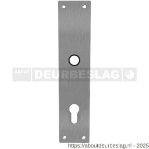 Intersteel 2688 schild renovatie rechthoekig 250x55x2 mm profielcilindergat 92 mm RVS - R26005856 - afbeelding 1
