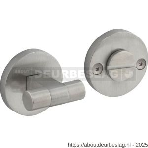 Intersteel 3175 WC-sluiting éénzijdig verdekt diameter 55x8 mm met stift 8x8mm knop op verdekte rozet RVS - R26011394 - afbeelding 1