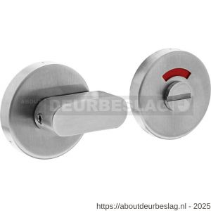 Intersteel Living 3401 WC-sluiting verdekt diameter 53x10 mm met comfortknop en stift 8x8 mm RVS - R26008552 - afbeelding 1
