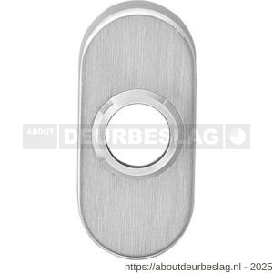 Intersteel 3417 rozetten verdekt ovaal 65x30x10 mm RVS - R26002494 - afbeelding 1