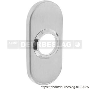 Intersteel 3418 rozetten verdekt ovaal 65x30x5 mm RVS - R26002495 - afbeelding 1