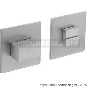 Intersteel 3424 WC-sluiting verdekt met magneet 55x55x3 mm met nokken en stift 7x7 mm RVS - R26008565 - afbeelding 1